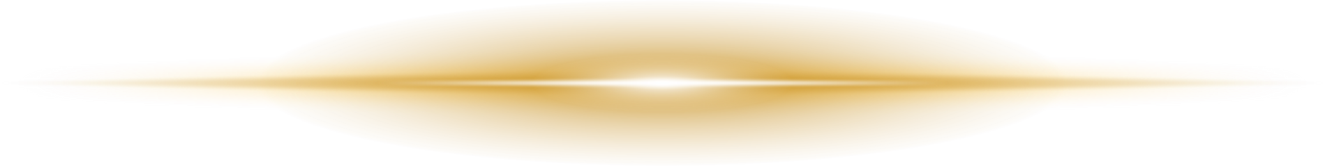 Golden glowing glow effect of light